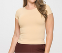 Carissa Ivory Seamless Crew Neck