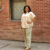 Galleria Satin Pants-Sz 3X, M, S, XS Left