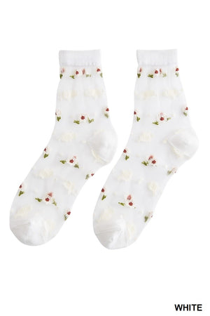 Daisy Sheer Socks