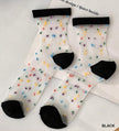 Polka Dot Crystal Socks