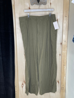 Green Linen Pants