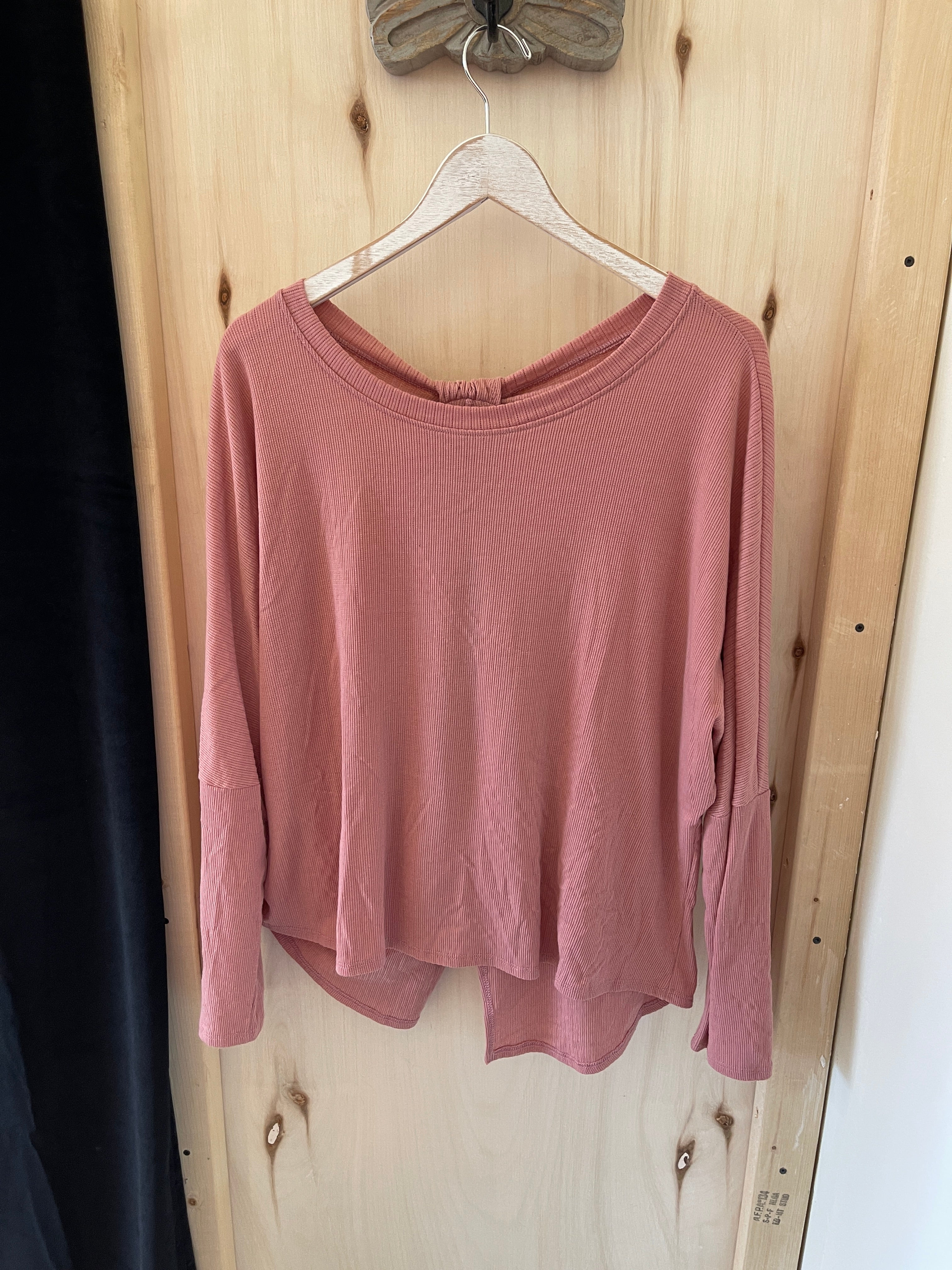 Pink Long Sleeve Top