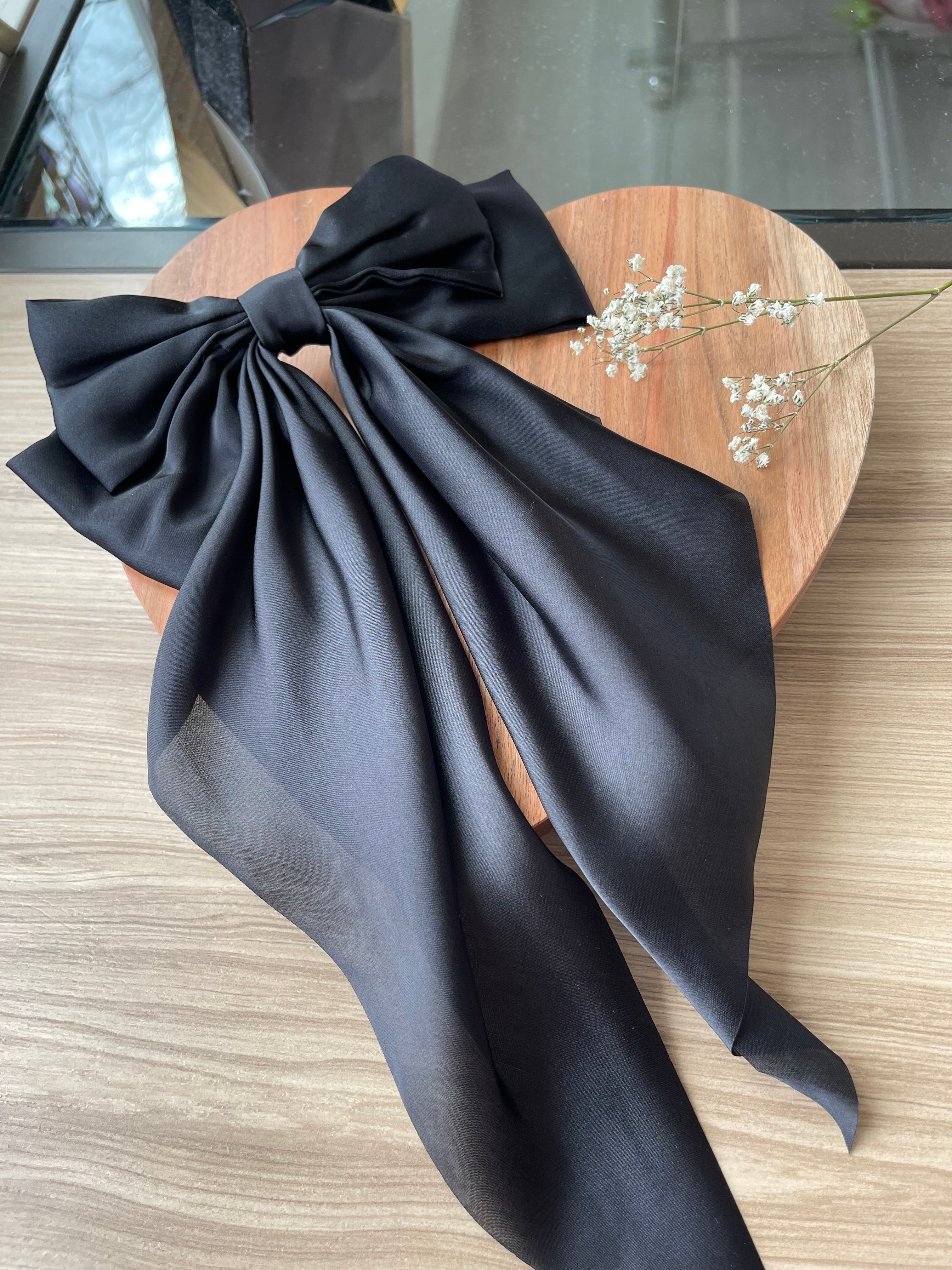 Satin Bow Clips