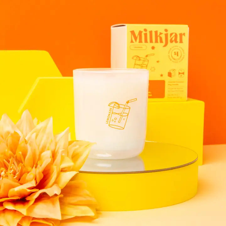 Milk Jar Candle - Lemonade