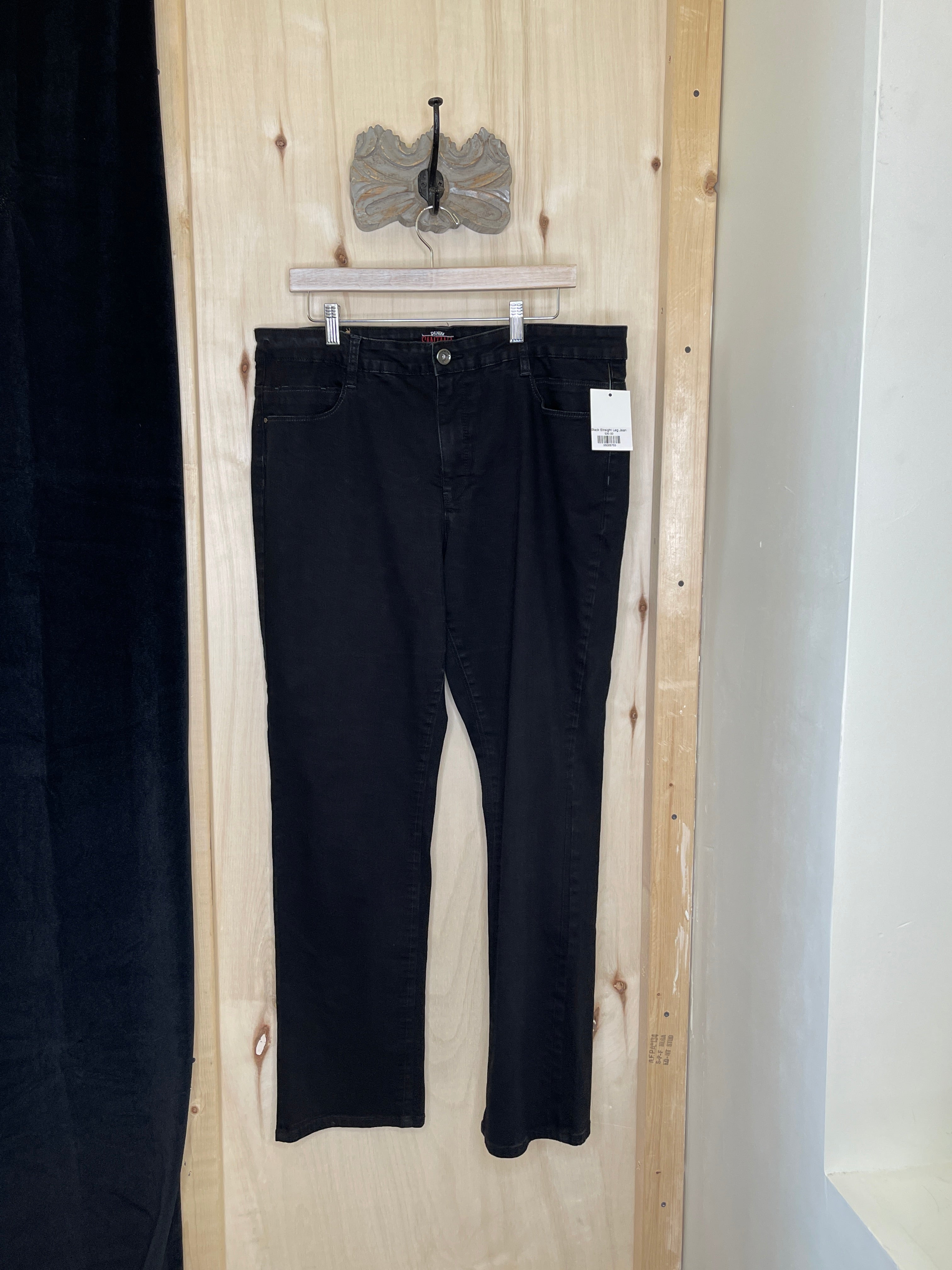 Black Straight Leg Jean