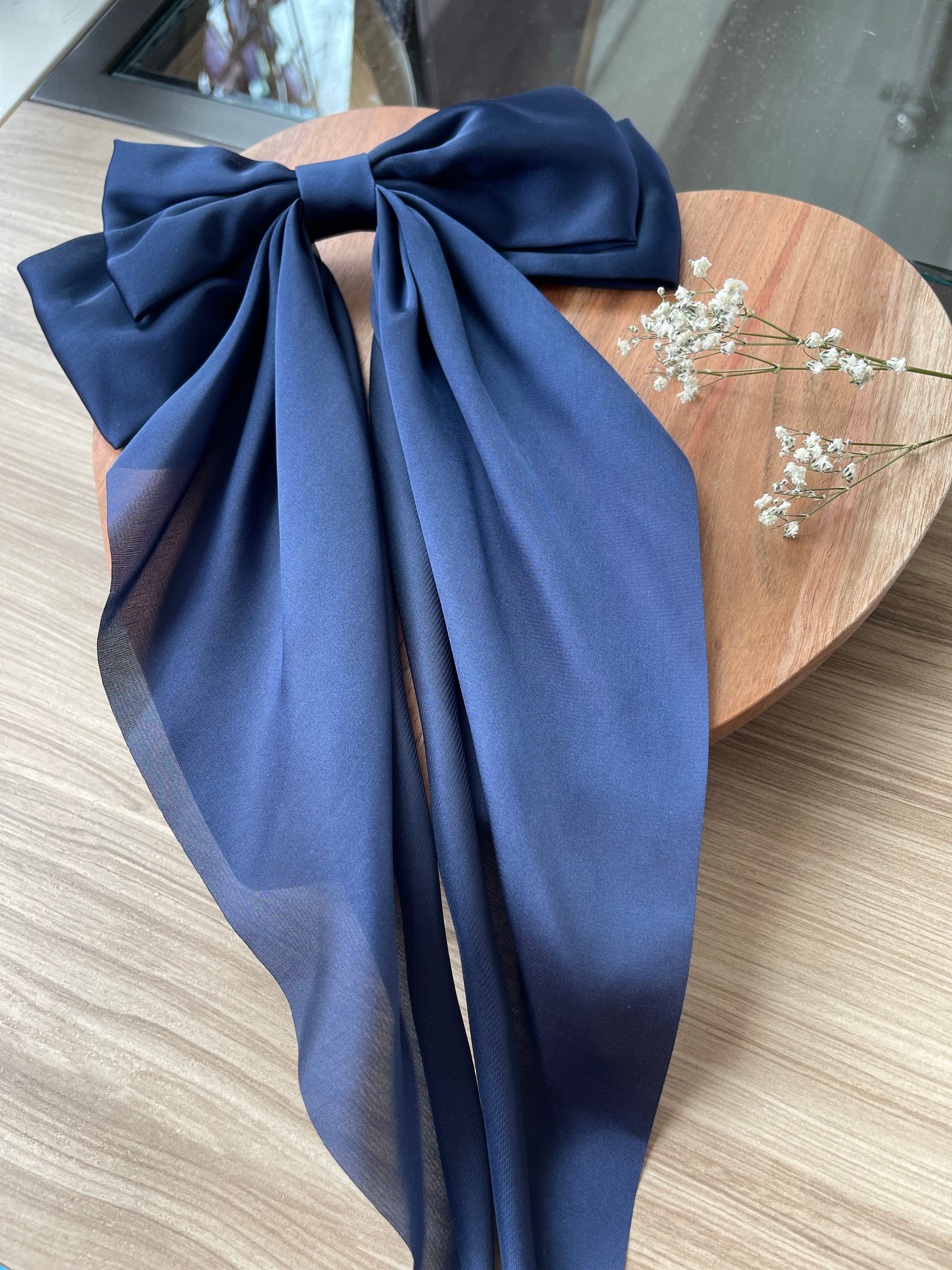 Satin Bow Clips