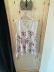 White Floral Tank