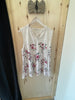 White Floral Tank