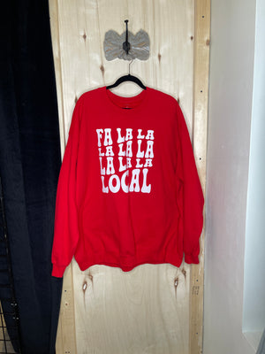 Red Fa La La La Sweatshirt