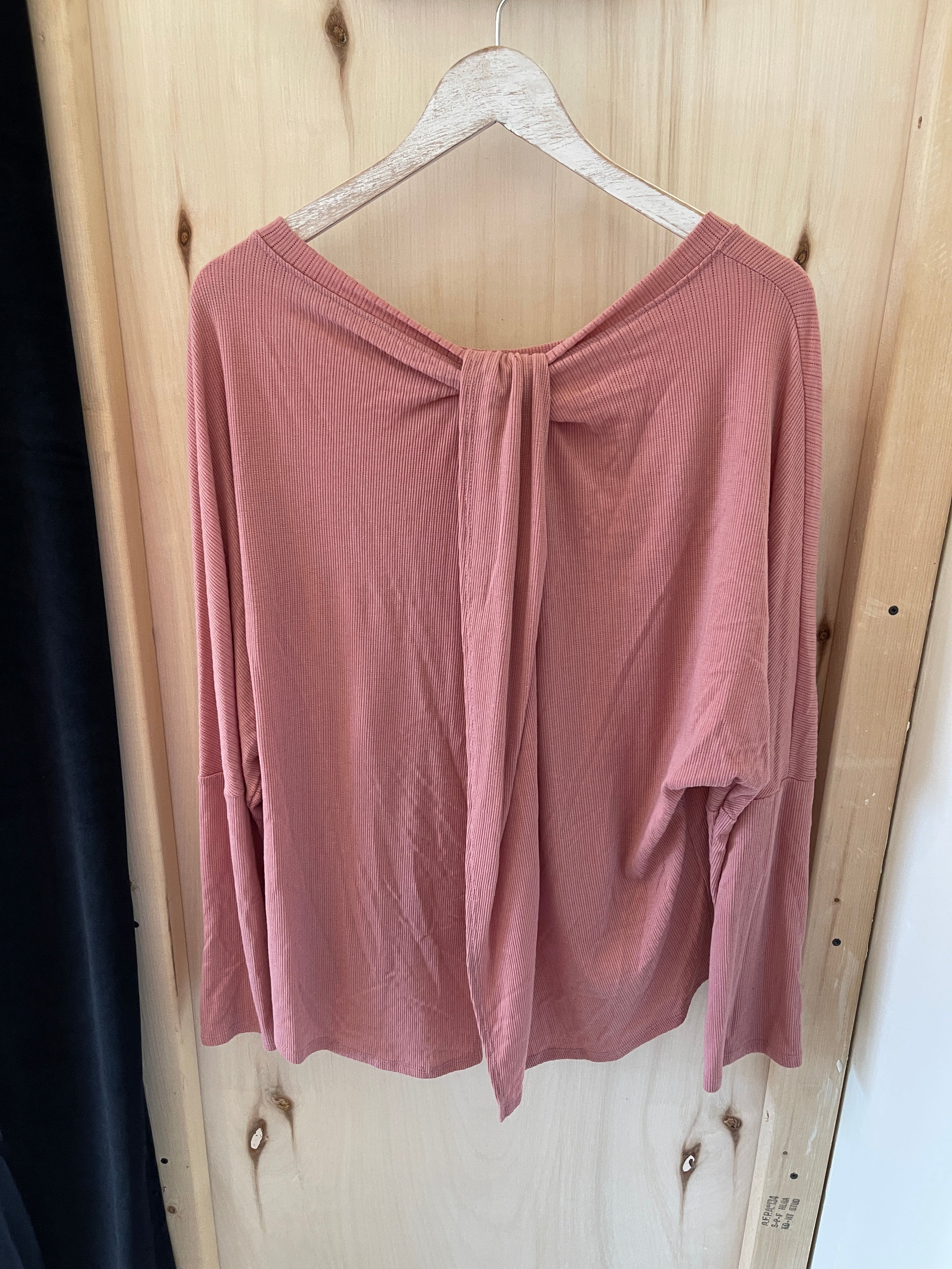 Pink Long Sleeve Top