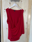 Red Drape Top