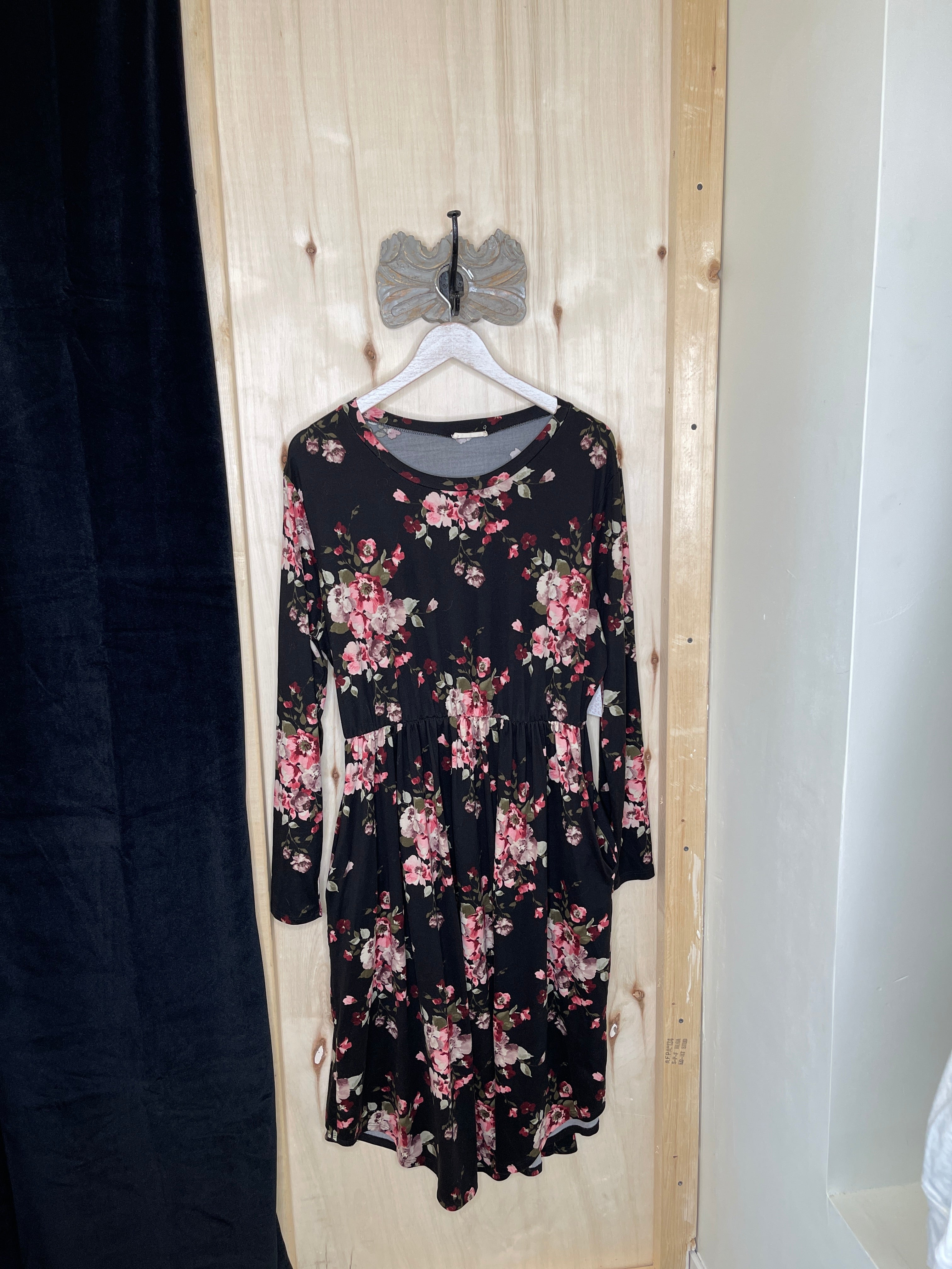 Black Floral Dress