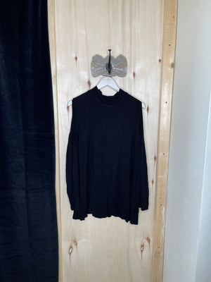 Black Open Shoulder Top