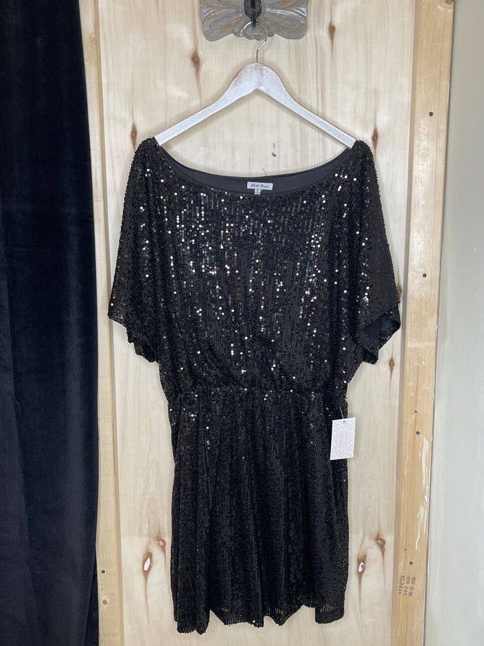 Black Sequin Dress