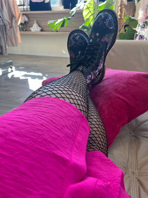 Queen Rhinestone Fishnets