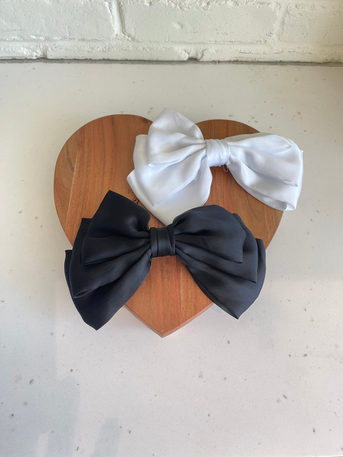 Satin Bow Clips