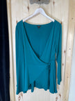 Teal Wrap/Tie Top