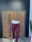 Maroon  Leggings