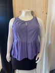 Periwinkle V-neck Blouse