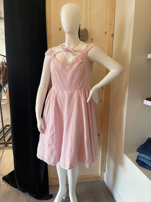 Pink Babydoll Mini Dress