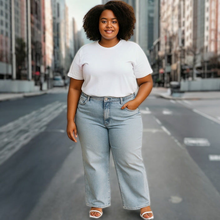 Jessica Retro Wide Jeans