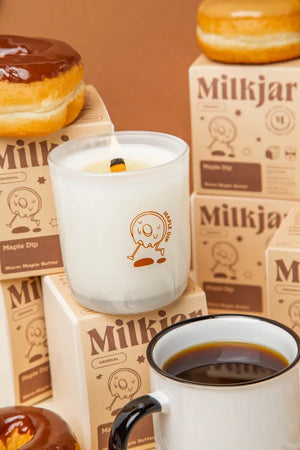 Milk Jar Candle-Maple Dip