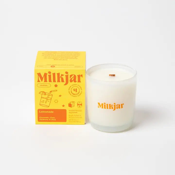 Milk Jar Candle - Lemonade