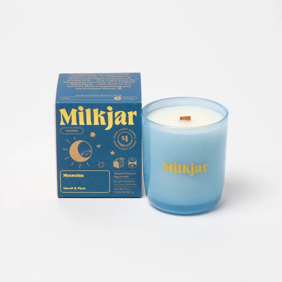 Milk Jar Candle-Moonrise