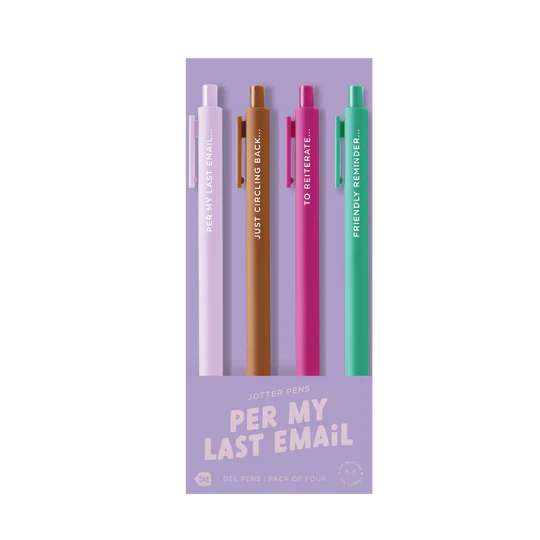 Jotter Pens 4 Pack - Coloured Ink