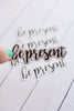 Be Present Sticker - Kurvy Kouture Co