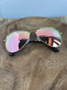 Pink Aviator Round Sunglasses - Kurvy Kouture Co